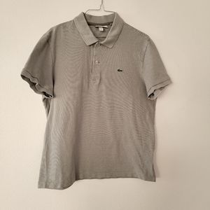 Lacoste polo men's shirt size L color green